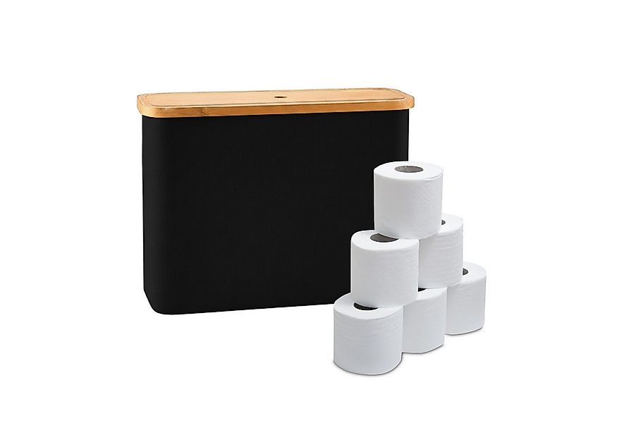 relaxdays Toiletten-Ersatzrollenhalter Toilettenpapier Aufbewahrung 12 Roll günstig online kaufen