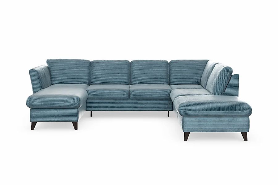Home affaire Wohnlandschaft "Trelleborg U-Form" wahlweise mit Bettfunktion günstig online kaufen