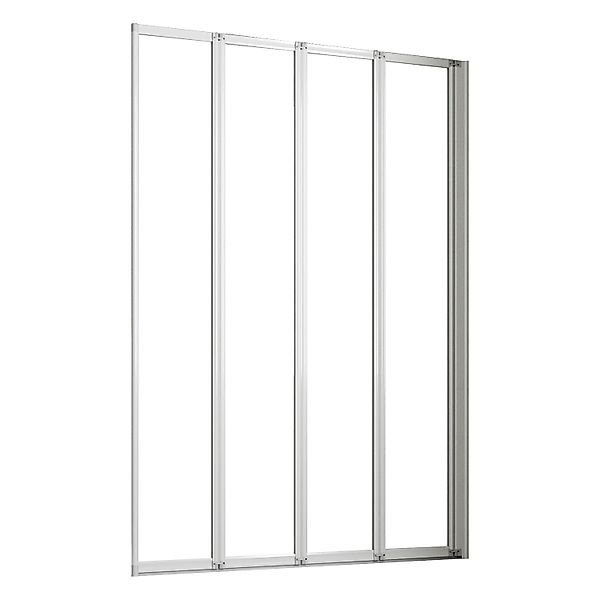AICA 90x140cm Weiß 4-ftg. Faltbare Badewanneaufsatz 4mm ESG Sicherheitsglas günstig online kaufen