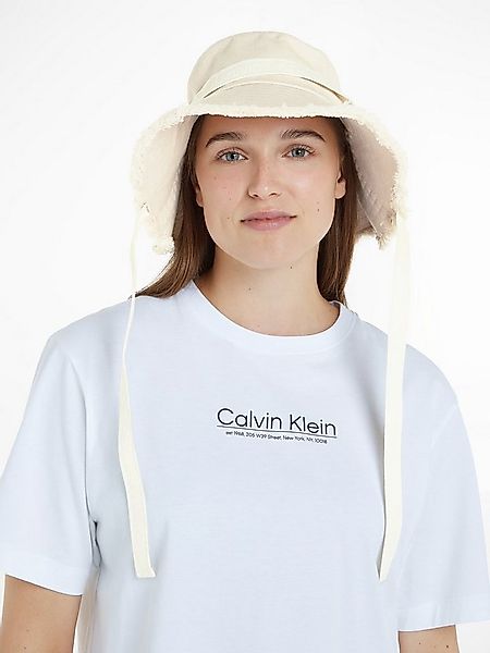 Calvin Klein Schlapphut LOGO STRAP WIDE BRIM CANVAS HAT günstig online kaufen