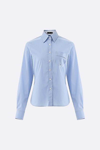 Hemdbluse tailliert mit Brusttasche günstig online kaufen
