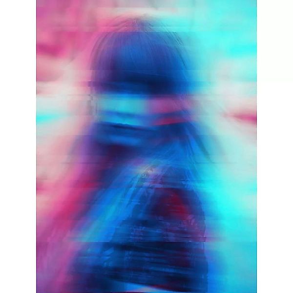 Komar Wandbild Neon Girl Girl B/L: ca. 30x40 cm günstig online kaufen