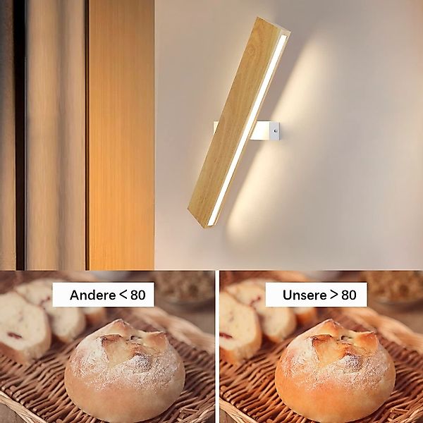 ZMH LED Wandleuchte innen Wandlampe Holz günstig online kaufen
