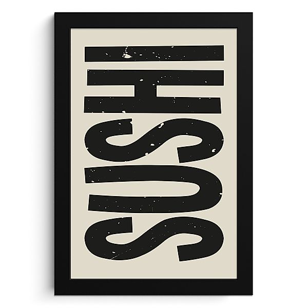 MuchoWow Poster Schwarz - Sushi - günstig online kaufen