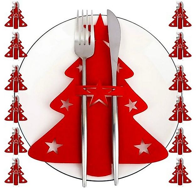 Ruhhy Besteckhalter Tischdekoration Weihnachtsbesteck, (Spar-Set, 1-tlg., d günstig online kaufen