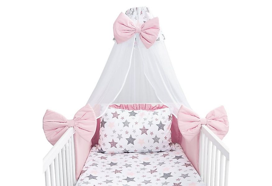 Amilian Babybettwäsche Set 7-teilig - Bettwäsche 100x135 - Kissenbezug 40x6 günstig online kaufen
