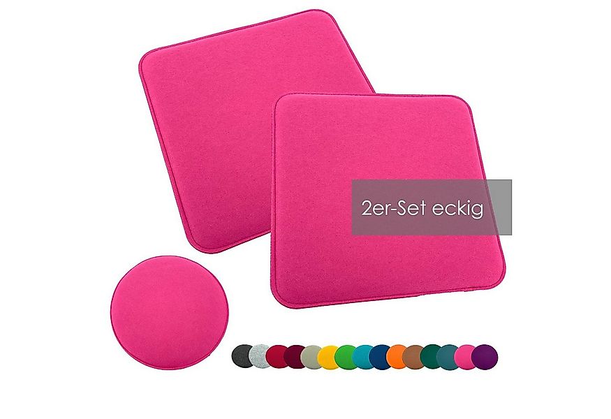 heimtexland Sitzkissen Filz Sitzauflage Stuhlkissen Bankkissen abwaschbar, günstig online kaufen