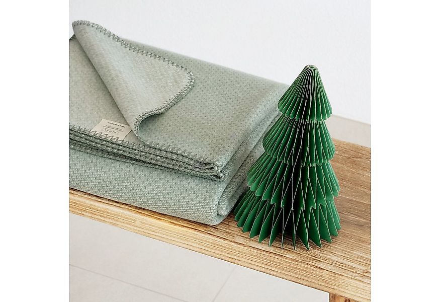 Wolldecke EMMA Premium Kuscheldecke aus 100% weicher Bio-Baumwolle in 7 Far günstig online kaufen