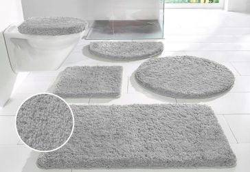 my home Badematte "Sanremo, Badvorleger, Badezimmer Teppich, sehr weich" Hö günstig online kaufen
