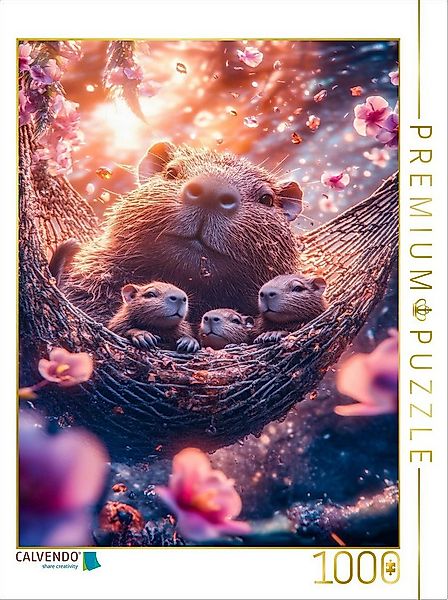 CALVENDO Puzzle CALVENDO Puzzle Kuscheln? Capybaras nennen das Alltag, 1000 günstig online kaufen