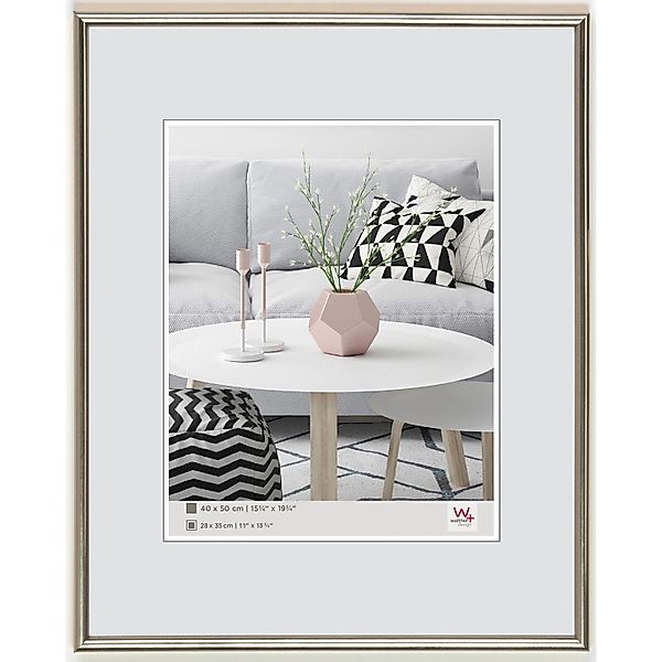 walther design Galeria Kunststoff Bilderrahmen  50x70 cm Stahl günstig online kaufen