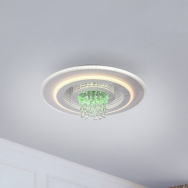 JUST LIGHT. LED-Deckenlampe Tolago RGB, CCT, weiß, Remote günstig online kaufen