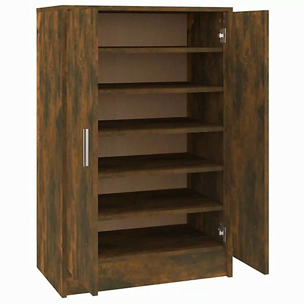 vidaXL Schuhschrank Schuhregal Räuchereiche 60x35x92 cm Holzwerkstoff günstig online kaufen