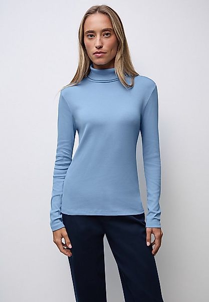 STREET ONE Langarmshirt mit Rippstrick-Struktur günstig online kaufen