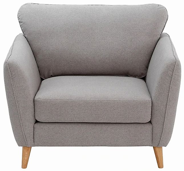 Home affaire Sessel MARSEILLE, Massivholzbeine Eiche, günstig online kaufen