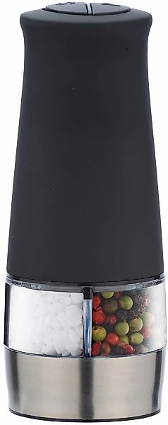 WENKO Salz-/Pfeffermühle "Modell 2in1" batteriebetriebene Gewürzmühle, Kera günstig online kaufen