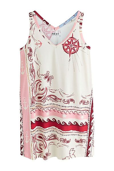 Next Jerseykleid Ärmelloses Schlabberkleid mit V-Ausschnitt (1-tlg) günstig online kaufen