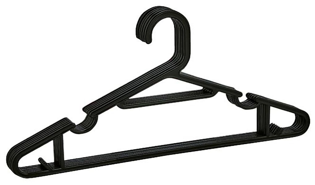 Kleiderbügel-Set MICHELINO schwarz 10-teilig günstig online kaufen