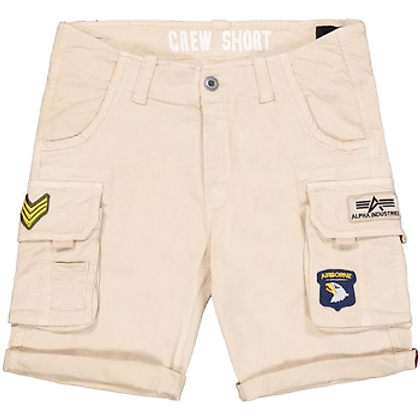 Alpha Industries  Shorts Crew Short Patch - vintage white günstig online kaufen
