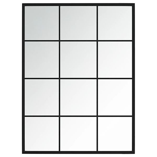 furnicato Wandspiegel Schwarz 80x60 cm Metall günstig online kaufen