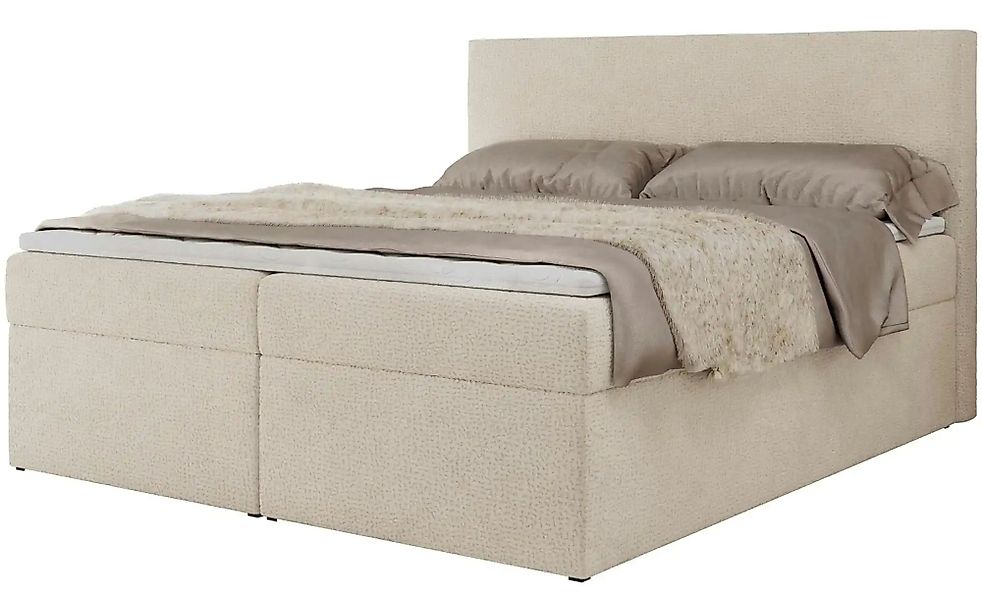 Boxbett mit Bettkasten Jaguar ¦ beige ¦ Maße (cm): B: 204 H: 119 Betten > K günstig online kaufen