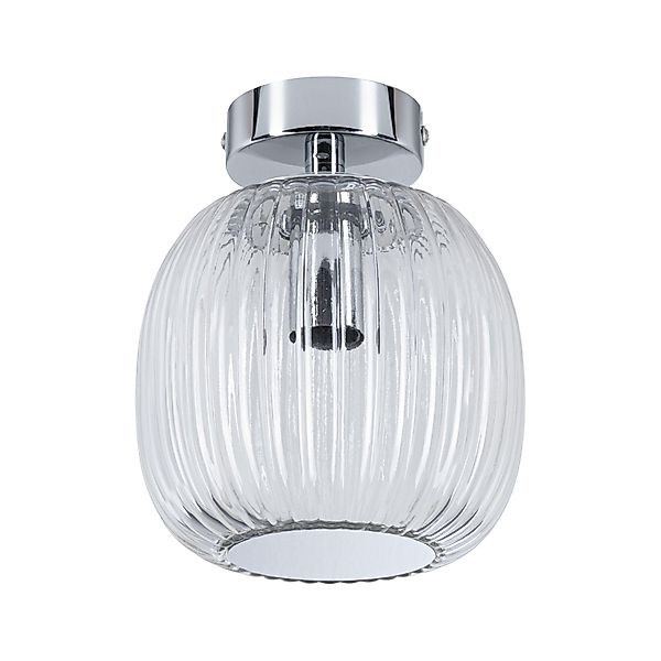 Paulmann "LED Deckenleuchte Ruya IP44 E14 230V max. 20W dimmbar Glas/Chrom" günstig online kaufen