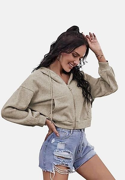 enflame Hoodie Sweat mit Kapuze French Terry French Terry Cropp Hoodie günstig online kaufen