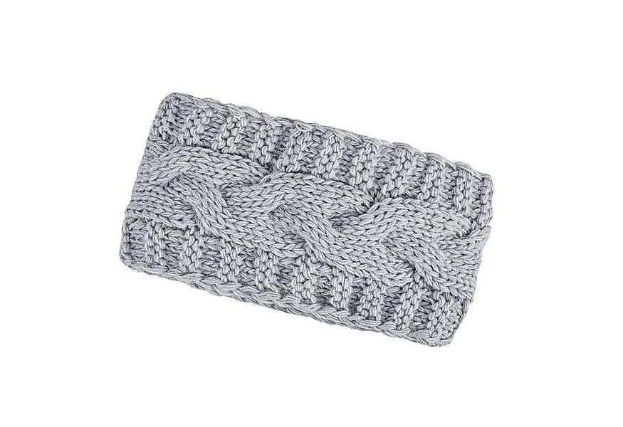 Neverless Stirnband warmes Damen Strick-Stirnband Fleece Futter Zopfmuster günstig online kaufen