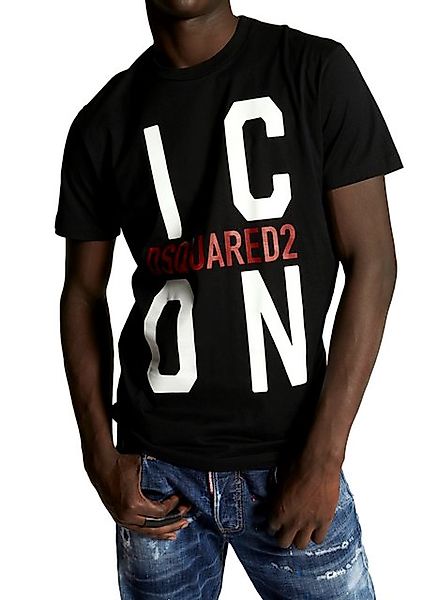 Dsquared2 Print-Shirt Dsquared2 ICON T-Shirt Schwarz Herren günstig online kaufen