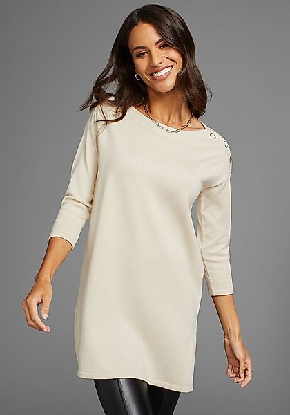 Laura Scott Strickpullover mit 3/4 Ärmeln und Nietendetail günstig online kaufen