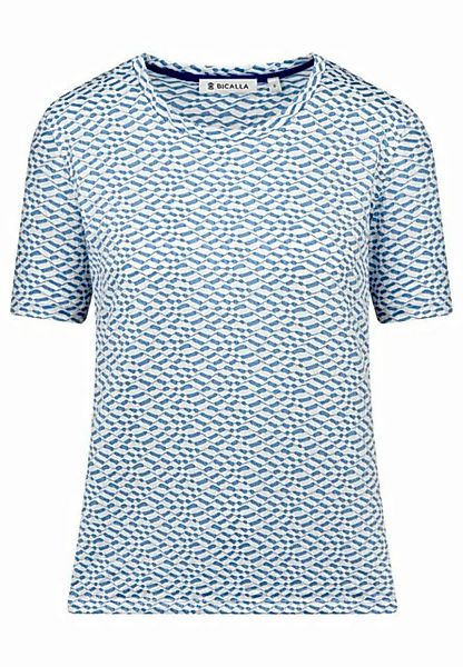 BICALLA T-Shirt Shirt Bicolor - 01/white-blue (1-tlg) günstig online kaufen