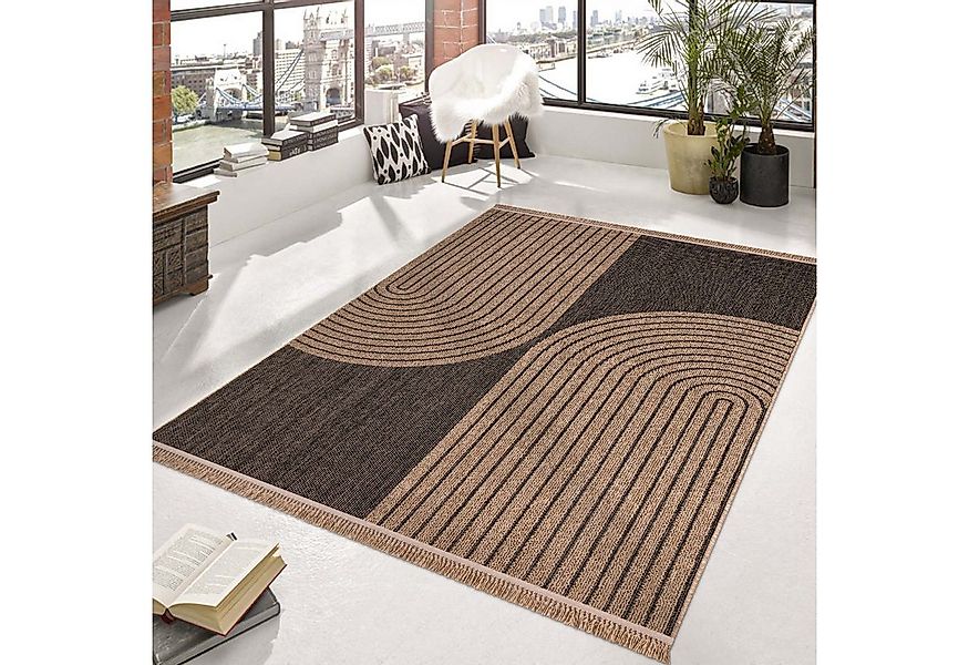 TaraCarpet Teppich Outdoor & Indoor Teppich wetterfest Borneo Premium Sisal günstig online kaufen