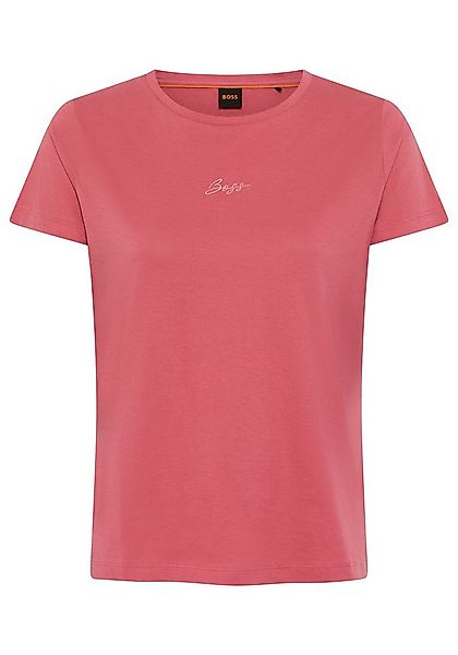 BOSS ORANGE T-Shirt Elove Embro Premium Damenmode mit Rundhals, Slim Fit günstig online kaufen
