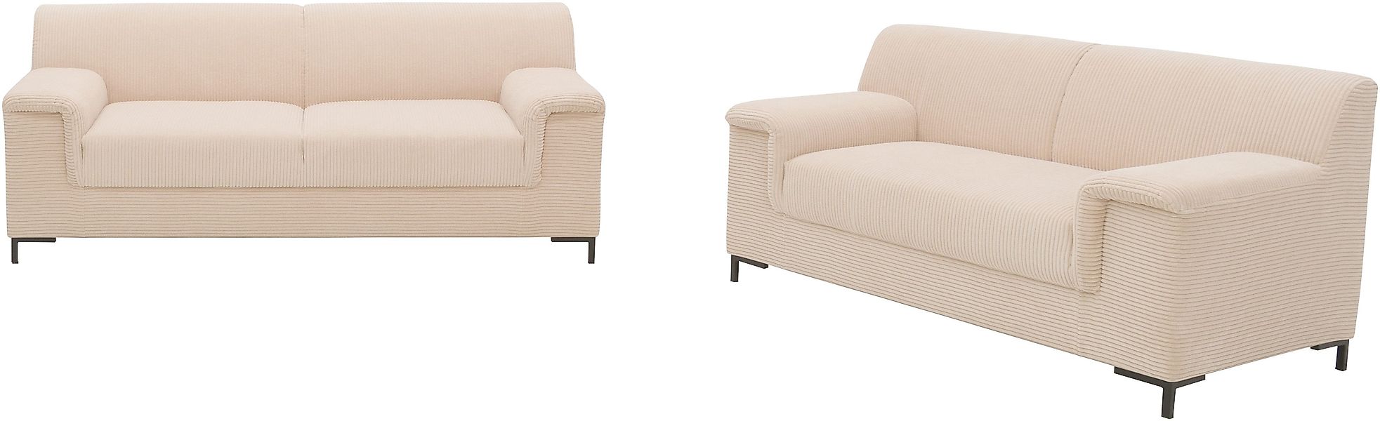 INOSIGN Polstergarnitur "Jamie 2, auch in Cord, Set: bestehend aus 1,5- und günstig online kaufen