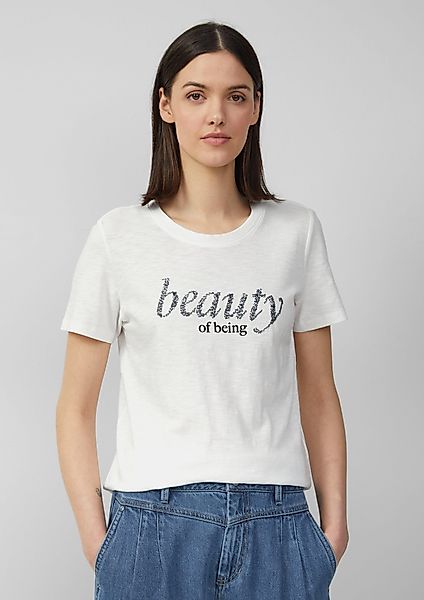 s.Oliver Kurzarmshirt Jersey-T-Shirt mit Schriftprint und günstig online kaufen