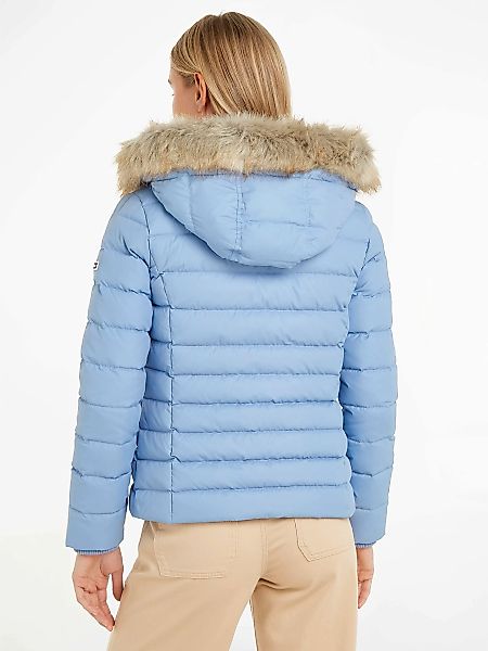 Tommy Jeans Steppjacke "TJW BASIC HOODED JACKET", mit Kapuze, mit Fellimita günstig online kaufen