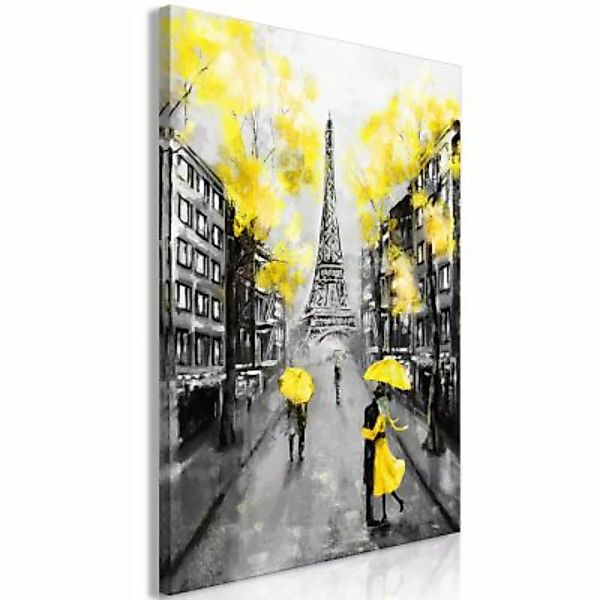 artgeist Wandbild Paris Rendez-Vous (1 Part) Vertical Yellow gelb/grau Gr. günstig online kaufen