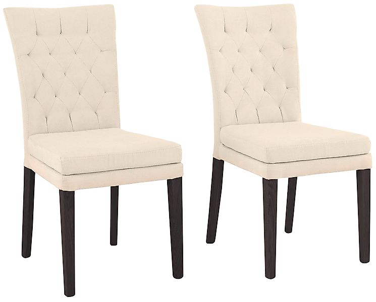 Home affaire 4-Fußstuhl »Colorado« (Set) 2 Stk.Beine aus Buche, wengefarben günstig online kaufen