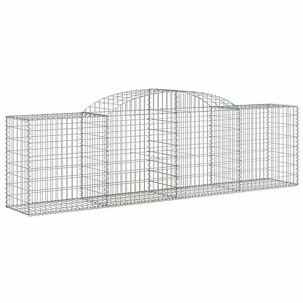 Vidaxl Gabionen Mit Hochbogen 2 Stk. 300x50x80/100 Cm Verzinktes Eisen günstig online kaufen