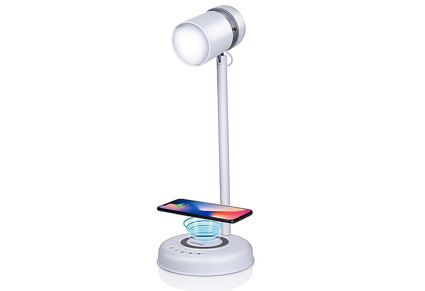 Grundig LED Schreibtischlampe Leuchte 3in1 Wireless Charger Qi Handy Ladest günstig online kaufen