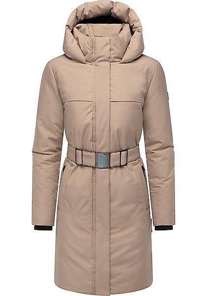 Navahoo Wintermantel "Gipfelspass XIV" Warmer Winterparka mit Taillengürtel günstig online kaufen