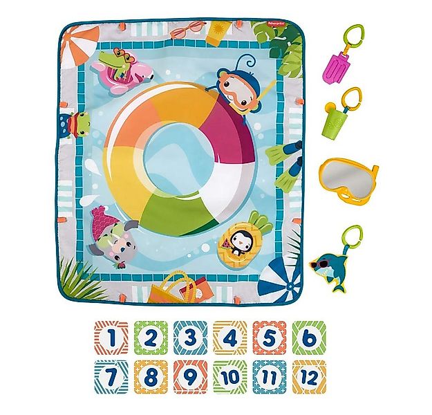 Fisher-Price® Spielmatte Plitsch-Platsch, Baby-Spieldecke mit Spielzeug, fü günstig online kaufen