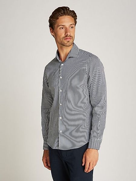 Tommy Hilfiger Langarmhemd FLEX POPLIN CLASSIC STP RF SHIRT mit Sreifenmust günstig online kaufen