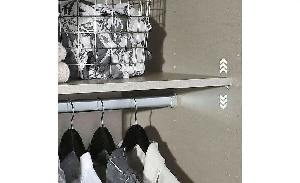 Schwebetürenschrank mit Spiegel Malva Extra ¦ grau ¦ Maße (cm): B: 271 H: 2 günstig online kaufen