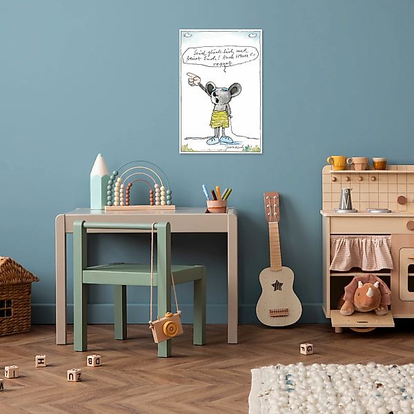 LuckyLinde Wanddekoobjekt "Die kleine Maus - Seid glücklich…", (1 St.), Exk günstig online kaufen