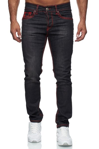 Baxboy Regular-fit-Jeans Herren Jeans Dicke Neon-Naht günstig online kaufen