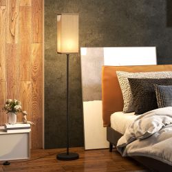 HOMCOM Stehlampe Moderne Stehleuchte mit Fußschalter, günstig online kaufen