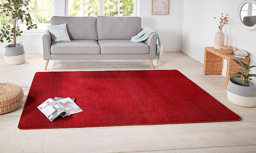 HANSE Home Teppich »Shashi«, rechteckig, 8,5 mm Höhe, Kurzflor, Unifarben, günstig online kaufen