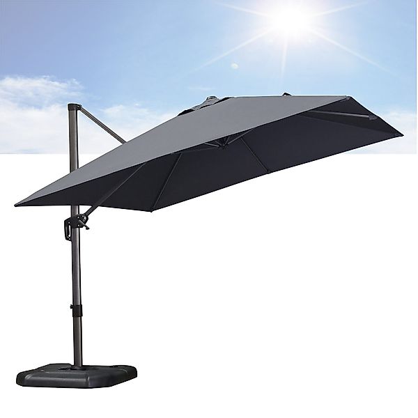 PURPLE LEAF Ampelschirm Quadratischer Terrassenschirm, Alu günstig online kaufen