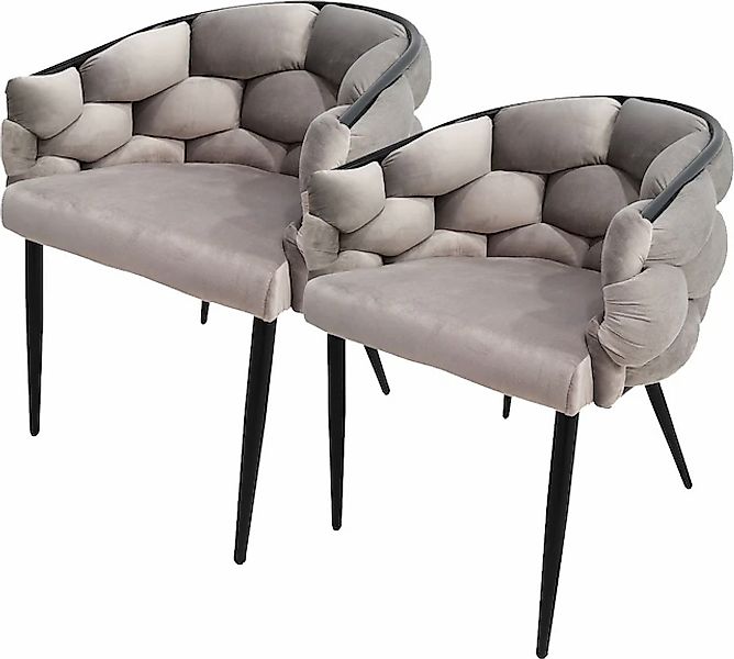 Kayoom Polsterstuhl »Stuhl Grace 125 2er-Set, Gestell aus Eisen, bequem gep günstig online kaufen